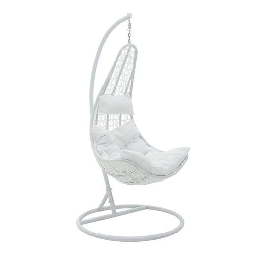 Soleil pakoworld swing hanging metal-pp-pillow white 103x83x200cm