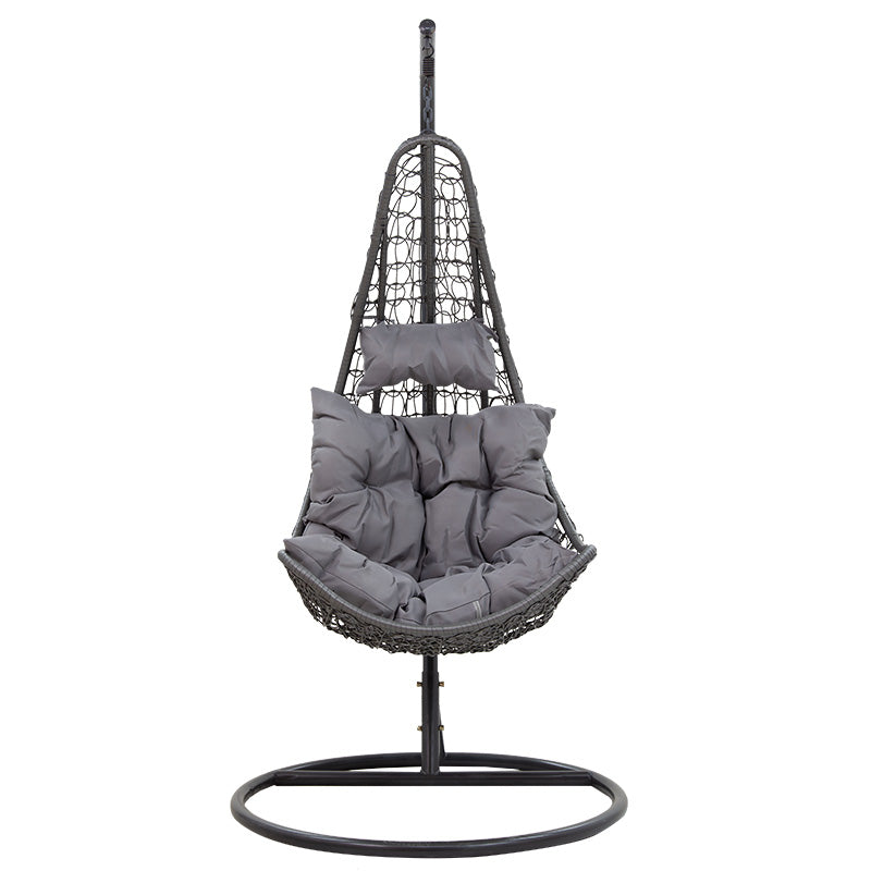 Soleil pakoworld swing hanging metal-pp-pillow gray 103x83x200cm