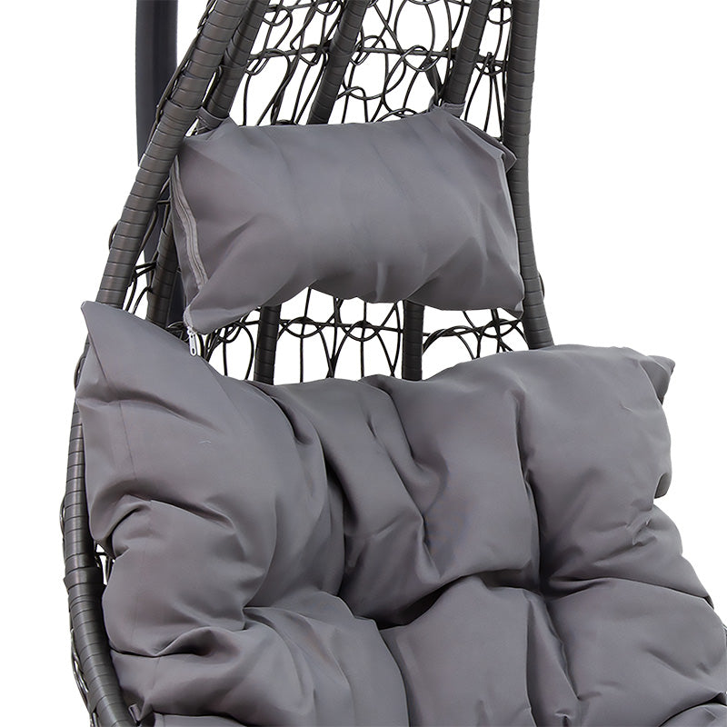 Soleil pakoworld swing hanging metal-pp-pillow gray 103x83x200cm