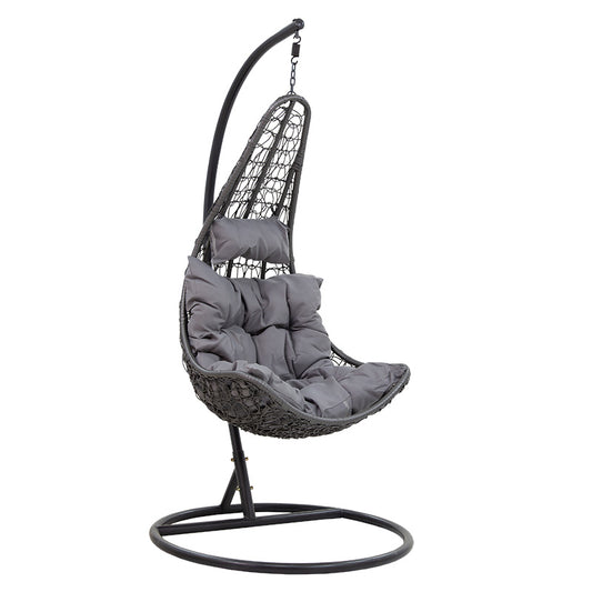 Soleil pakoworld swing hanging metal-pp-pillow gray 103x83x200cm