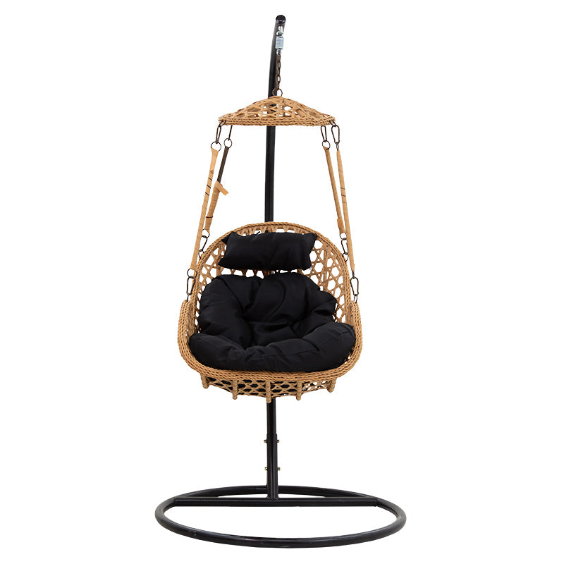 Margie pakoworld swing hanging metal-cushion black-pp natural 100x100x210cm