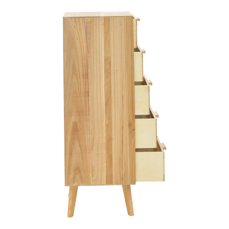 Othello chest of drawers pakoworld wood in a natural shade 40x35x99cm