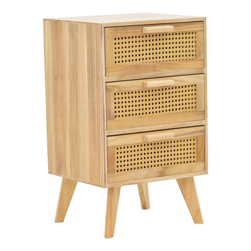 Bedside table Amadeus pakoworld wood in a natural shade 40x35x66cm