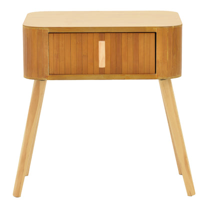 Evander bedside table pakoworld wood in a natural shade 45x35x50cm