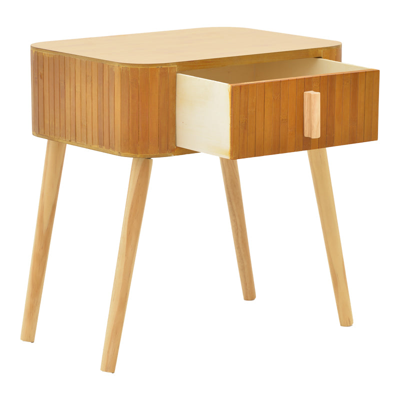 Evander bedside table pakoworld wood in a natural shade 45x35x50cm