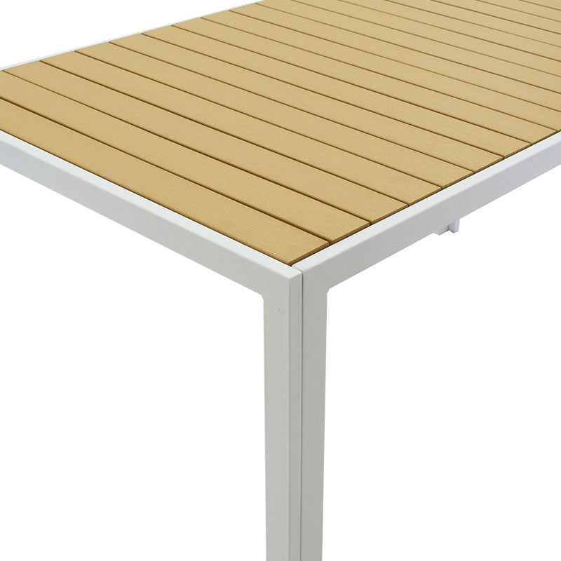 Tessa pakoworld table white-natural metal 120x80x75cm