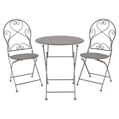 Walen pakoworld dining table set of 3 metal in bronze shade