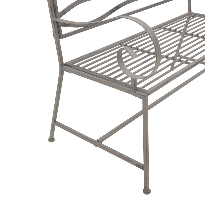 Benko pakoworld metal bench in bronze shade 114x45x95cm