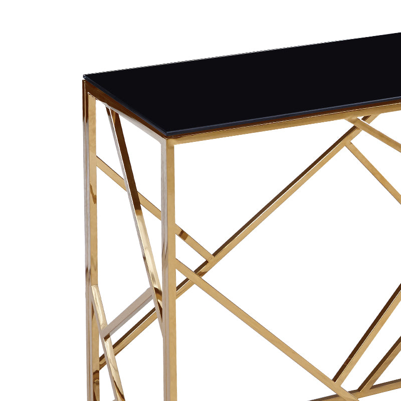 Console Tabar pakoworld black-golden 120x40x78cm