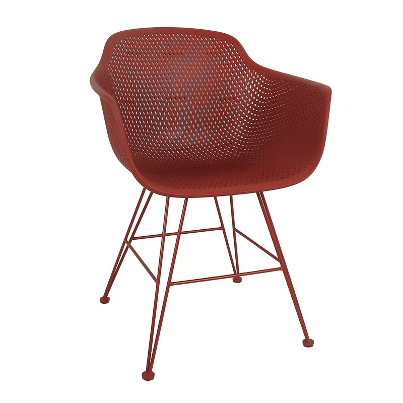 Armchair Beck pakoworld PP-metal burgundy color