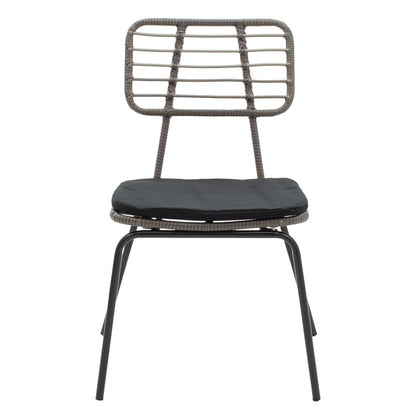 Naoki pakoworld chair metal black-pe gray.