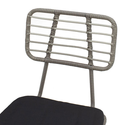 Naoki pakoworld chair metal black-pe gray.