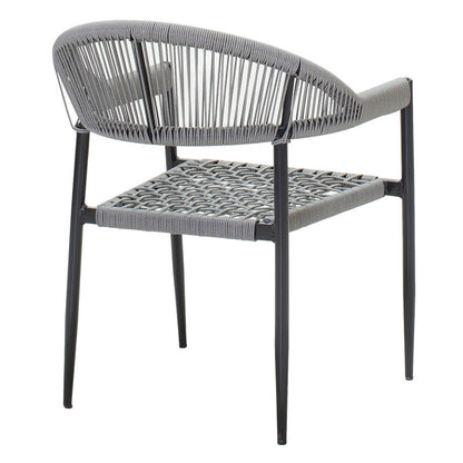 Armchair Tiana pakoworld metal black-pe gray