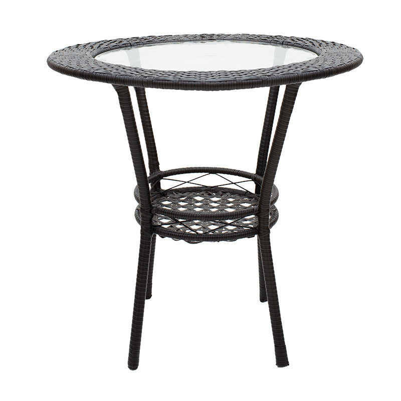 Lounge set 3pcs Saylor pakoworld metal-pe rattan brown