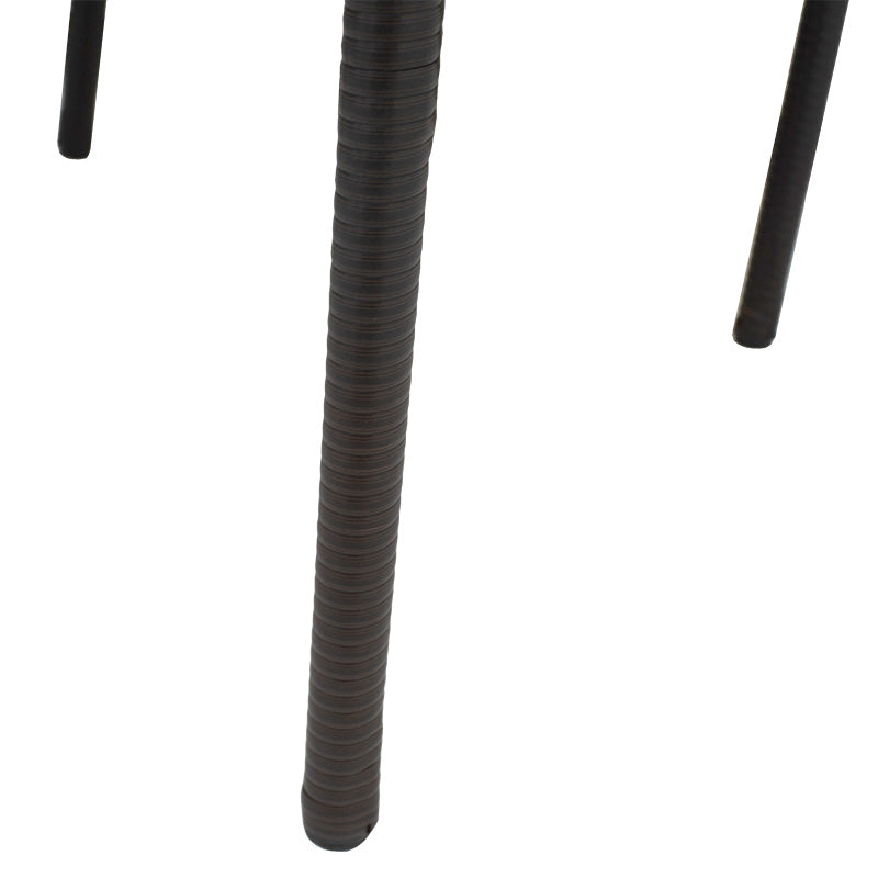 Armchair Laura pakoworld metal-pe rattan brown