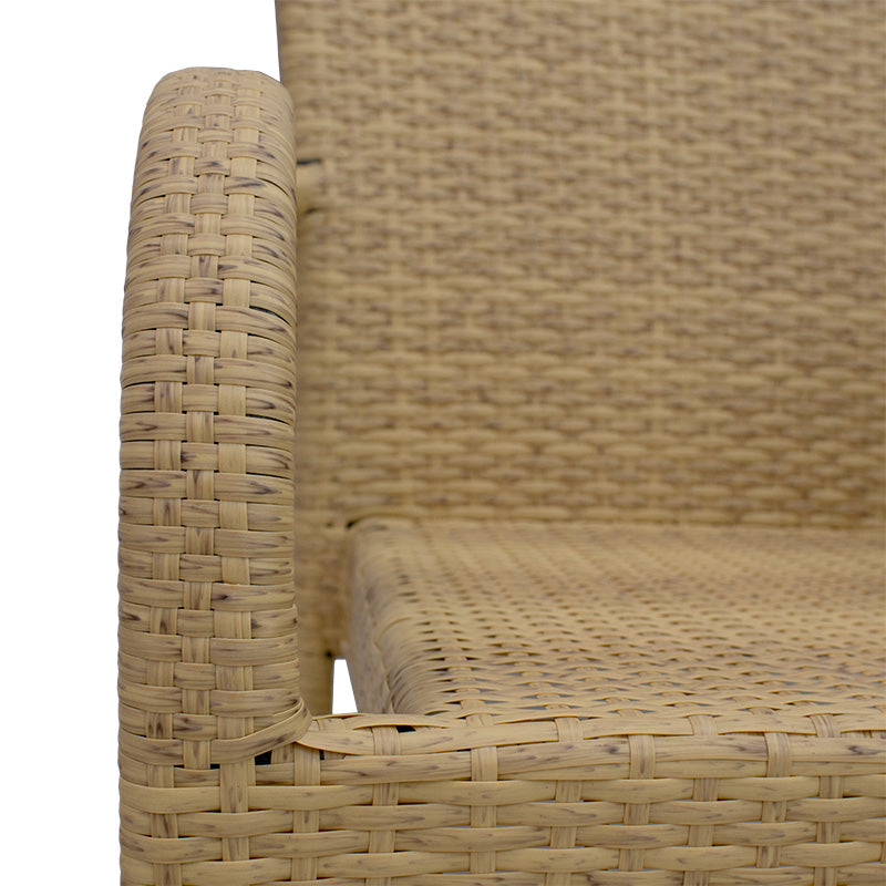 Armchair Laura pakoworld metal-pe rattan natural