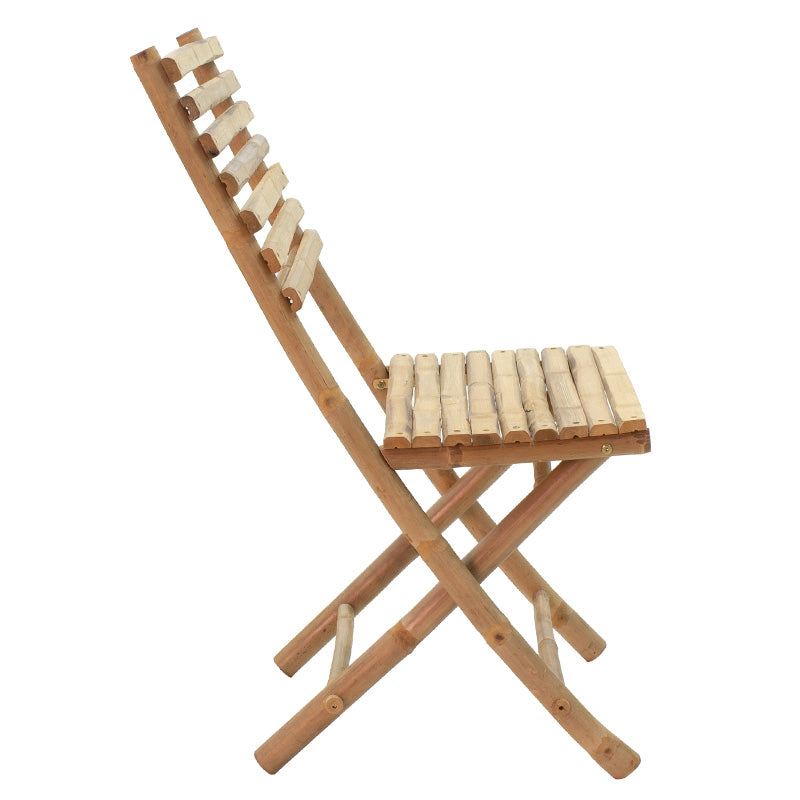 Nixon pakoworld chair folding bamboo natural