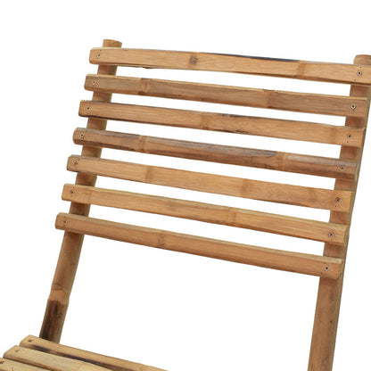 Nixon pakoworld chair folding bamboo natural