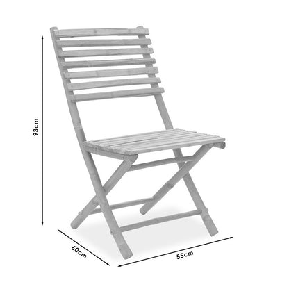 Nixon pakoworld chair folding bamboo natural