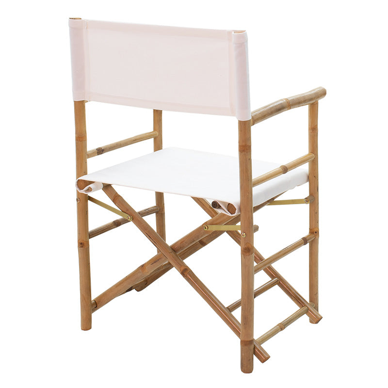 Armchair Nalin pakoworld folding bamboo-fabric white