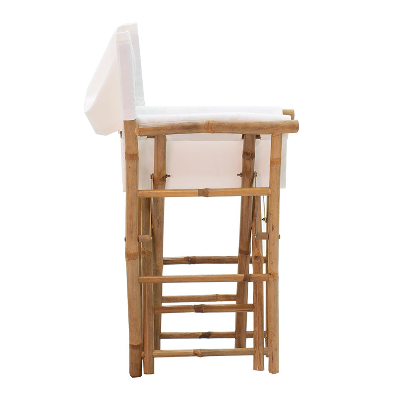 Armchair Nalin pakoworld folding bamboo-fabric white
