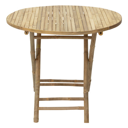 Obbie pakoworld folding bamboo table natural D90x77cm