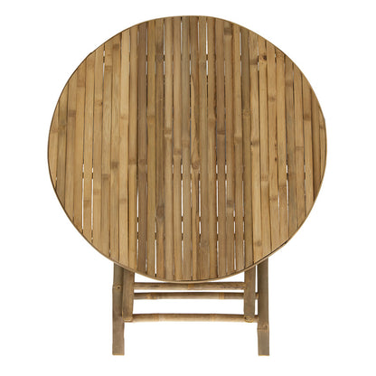 Obbie pakoworld folding bamboo table natural D90x77cm