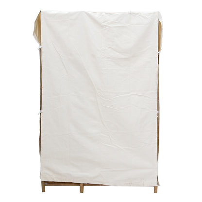 Fabric wardrobe Jael pakoworld bamboo natural-ecru 110x40x170cm