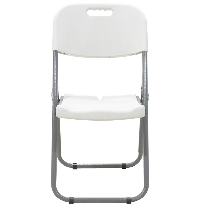 Commericial folding camping chair Edison pakoworld with metal and reinforced frame colour white