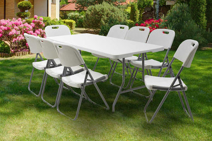 Professional catering table Rodeo pakoworld folding white granite 183x76x74