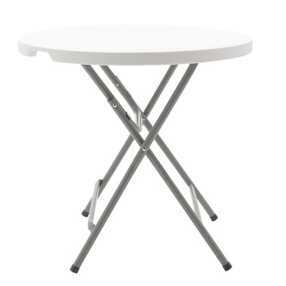 Standing table Comfort pakoworld with metal frame and colour white granite D80x74cm