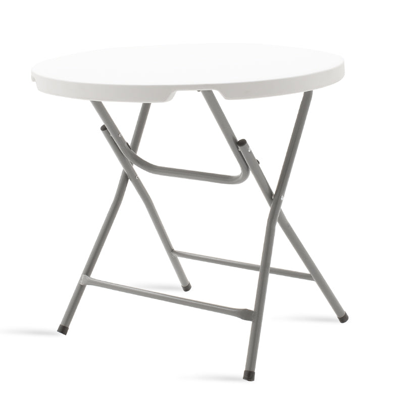 Standing table Comfort pakoworld with metal frame and colour white granite D80x74cm