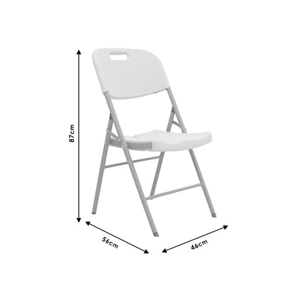 Folding catering-conference chair Zora white