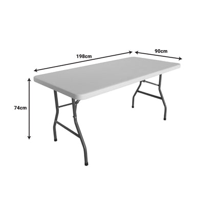 Catering-conference table Aprilia pakoworld white one-piece surface 198x90x74cm