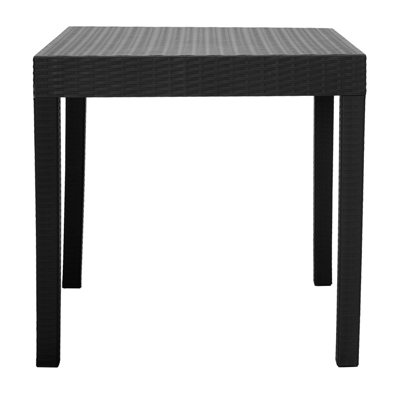 Gabi pakoworld PP table in black color 80x80x77cm