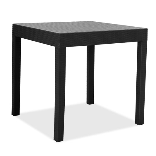 Gabi pakoworld PP table in black color 80x80x77cm