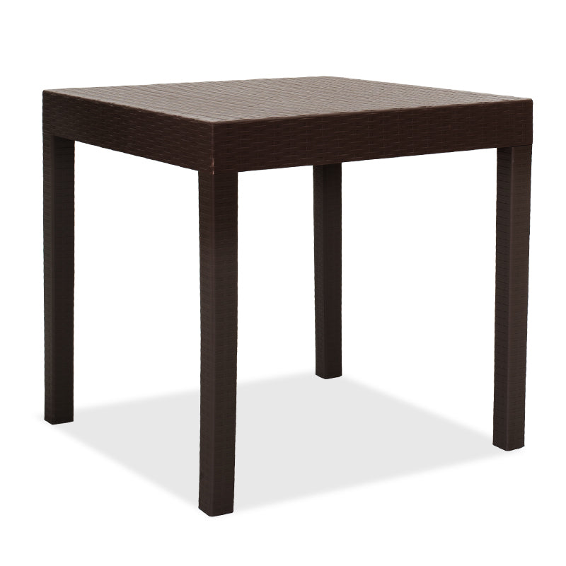 Gabi pakoworld PP table in brown color 80x80x77cm