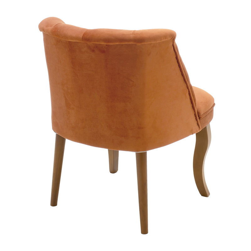 Armchair Loreta pakoworld velvet tile-walnut 59x64x73cm