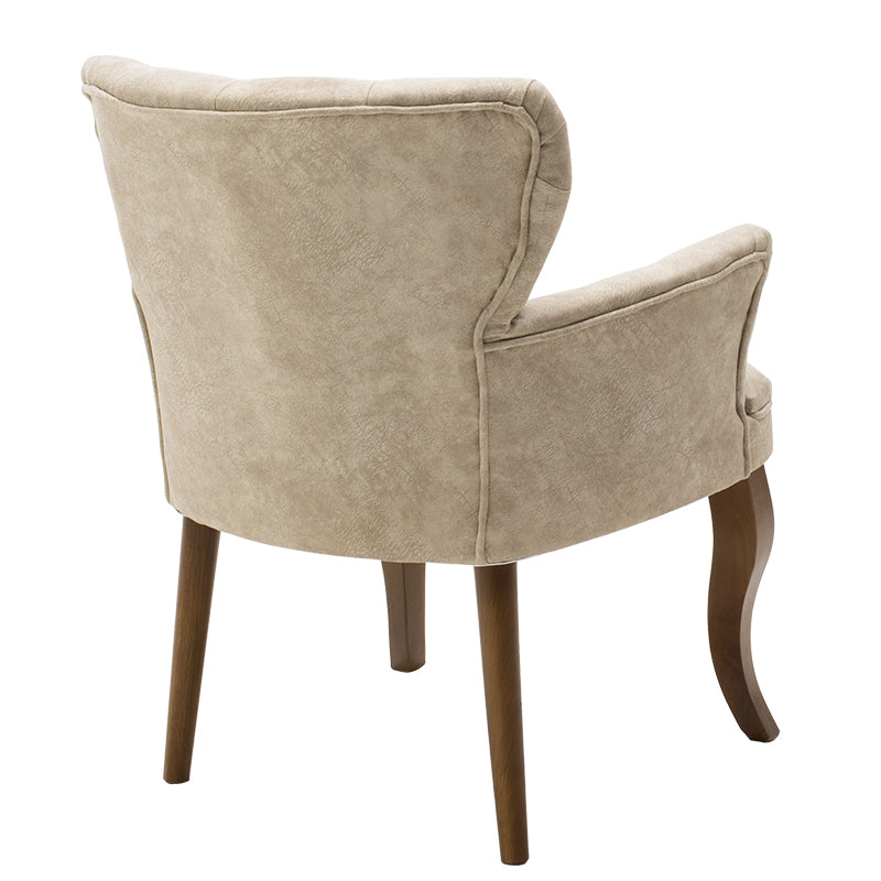 Samara armchair pakoworld beige fabric antique 67x62x78cm