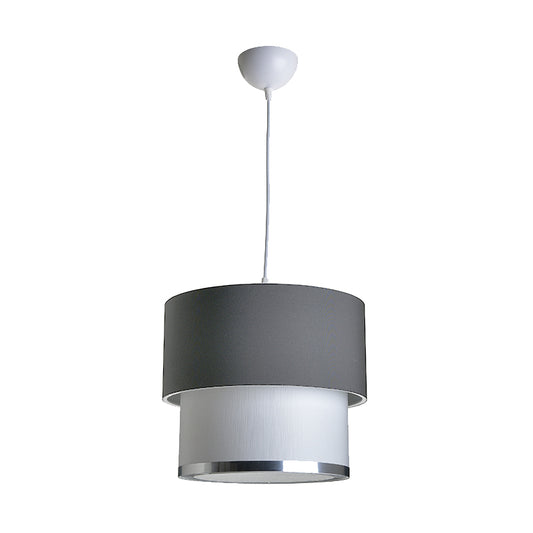 Ceiling light PWL-0963 Ε27 pakoworld grey-white D30x55cm