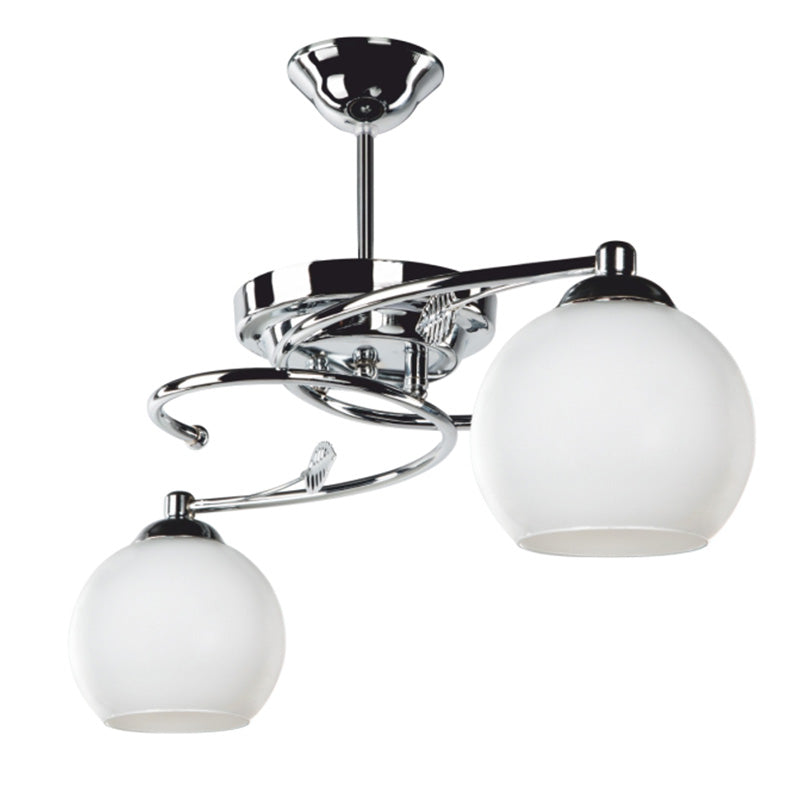 Two-light ceiling light PWL-0966 pakoworld E27 silver-white D67x38cm