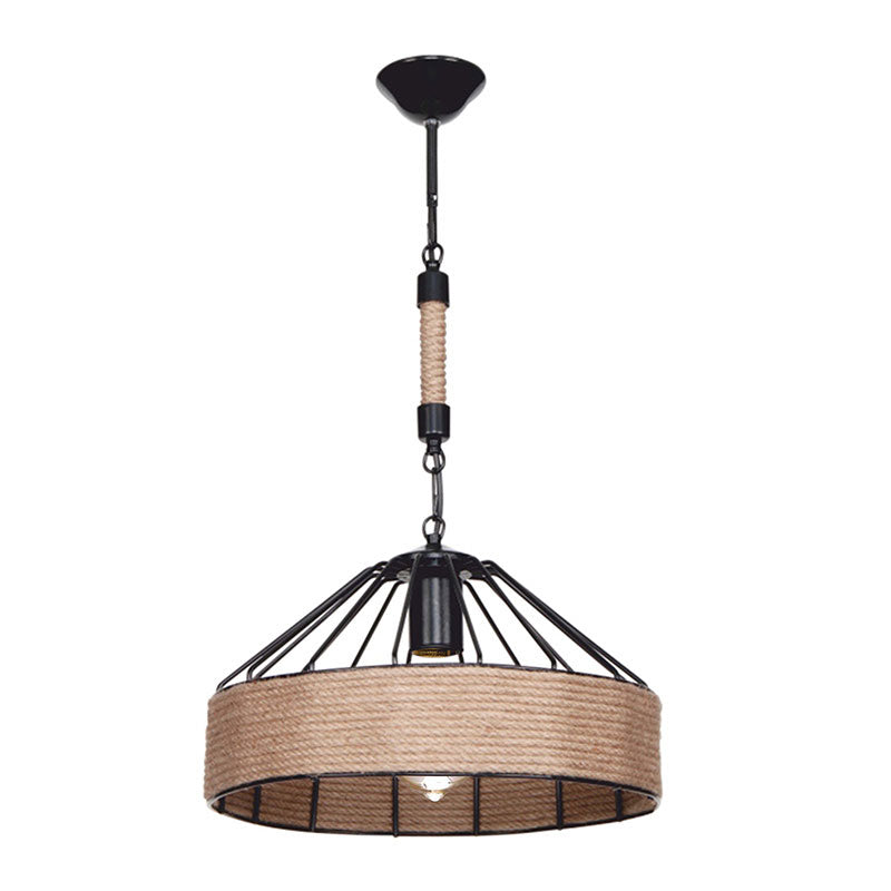 Ceiling light PWL-0975 pakoworld E27 black-natural D33x61cm