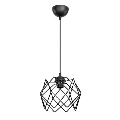 Ceiling light PWL-1021 pakoworld Ε27 metal black D23.5x60cm