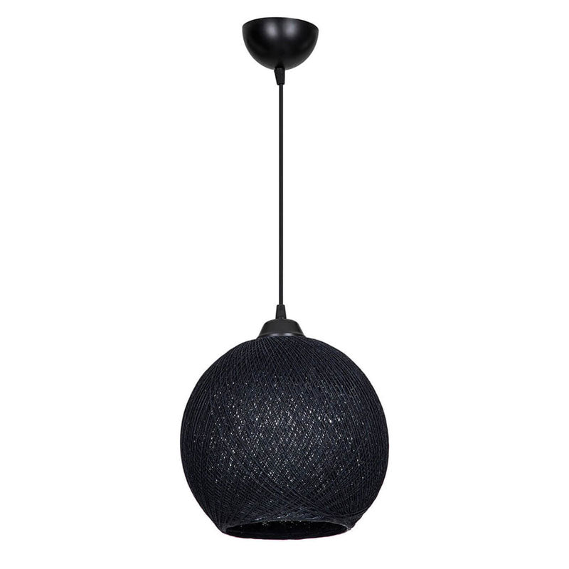 Ceiling light Leshia Ε27 black D26x26cm