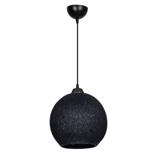 Ceiling light Leshia pakoworld Ε27  black D26x72cm