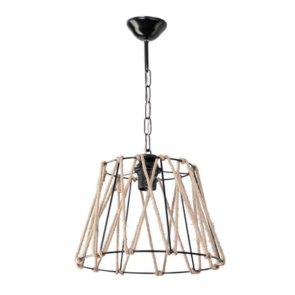 Ceiling light PWL-1114 pakoworld Ε27 black-beige 30x54cm