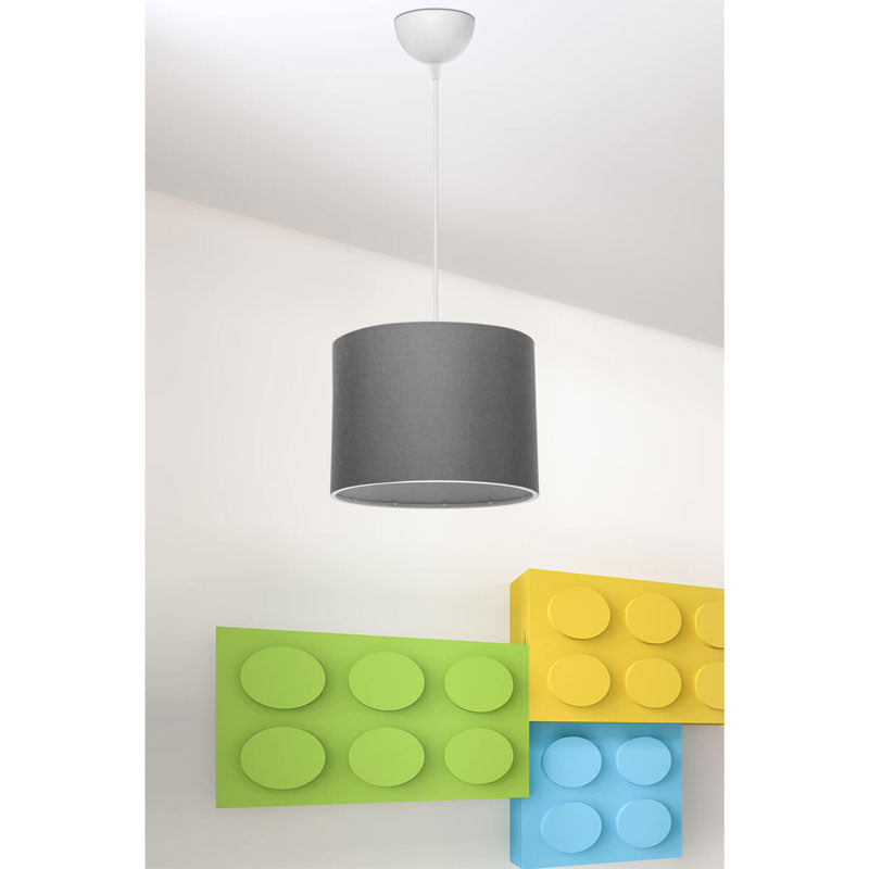 Ceiling light PWL-1115 Ε27 grey-white D22x16,5cm