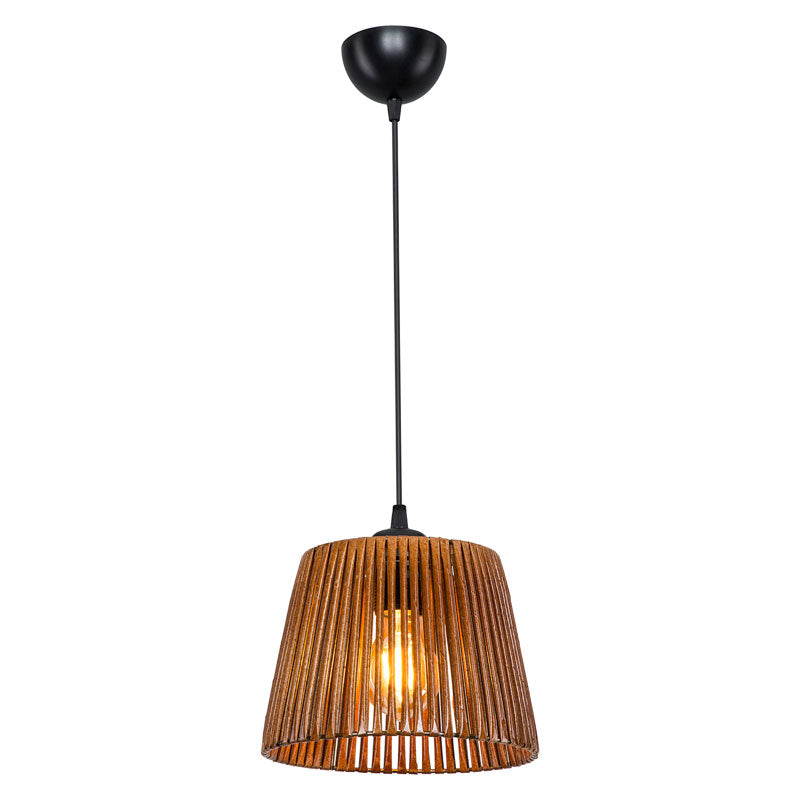 Ceiling light PWL-1116 Ε27 brown D20x15cm