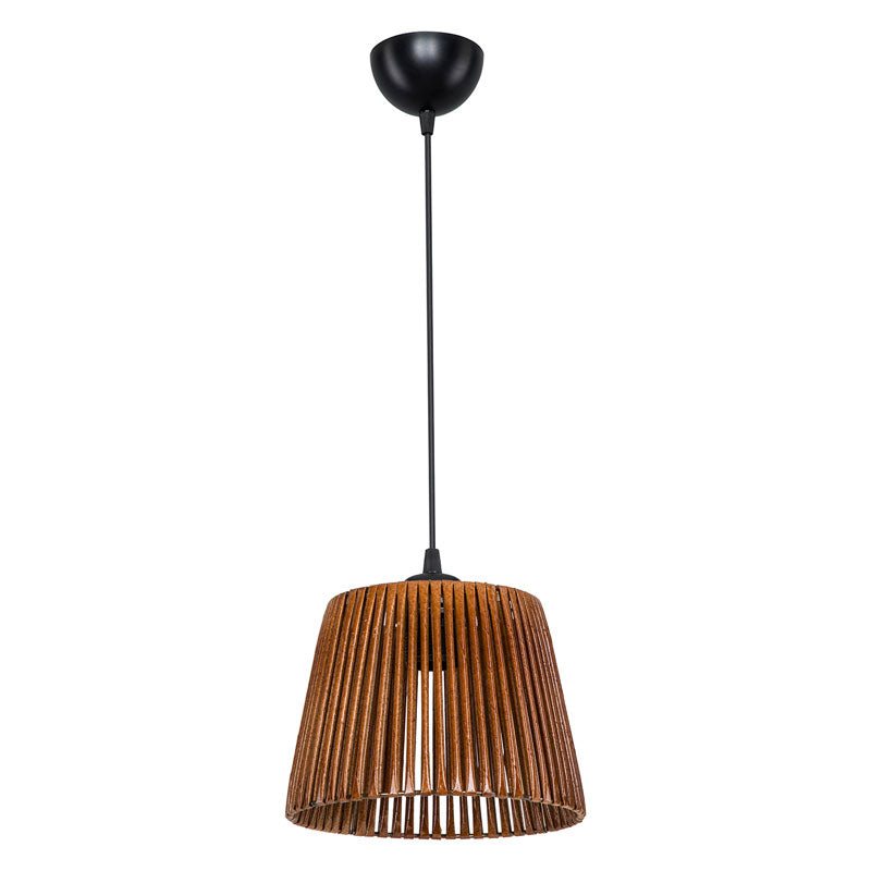 Ceiling light PWL-1116 Ε27 brown D20x15cm