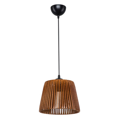 Ceiling light PWL-1116 Ε27 brown D20x15cm
